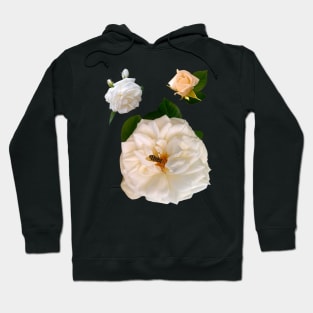 A rose by any other name would be just as sweet - white roses save the bees Hoodie